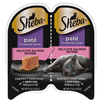 SHEBA Perfect Portions Pate Delicate Salmon Wet Cat Food - 2 ct