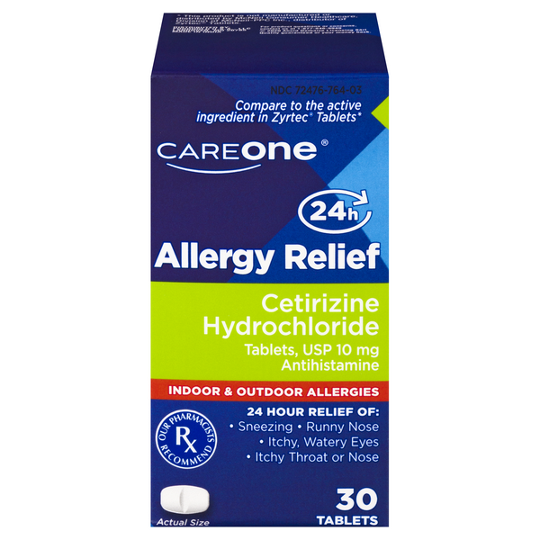 Save on CareOne Allergy Relief Cetirizine Hydrochloride 10 mg Tablets