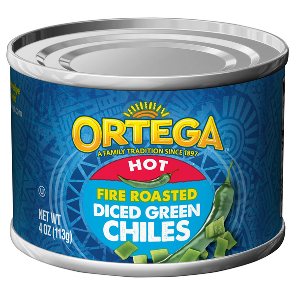 Save on Ortega Fire Roasted Diced Green Chiles Hot Order Online