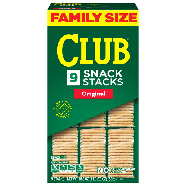 Club Original Crackers Snack Stacks Family Size