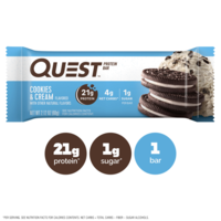 Quest Keto Friendly Cookies & Cream 21g Protein Bar | Hannaford