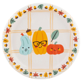 Smart Living Harvest Dinner Plates Gourds & Leaves 8.73 Inch