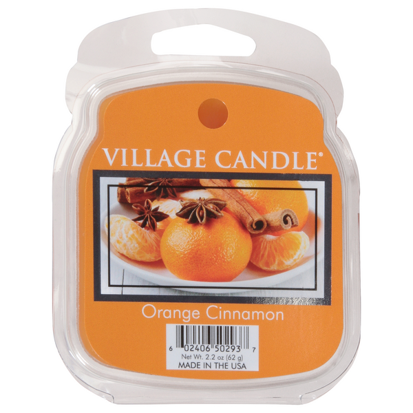 Village Candle Orange Cinnamon Wax Melts - 6 ct