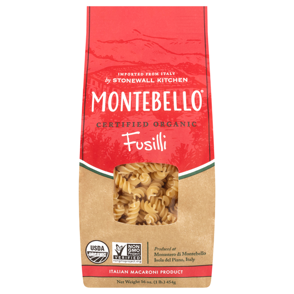 Montebello Organic Fusilli Pasta