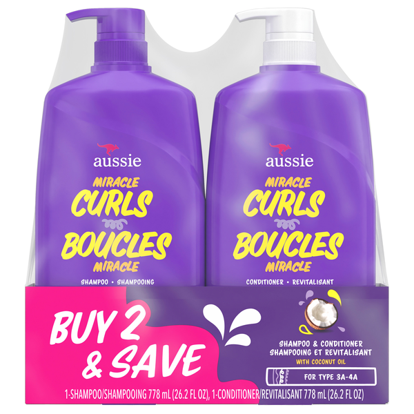 Aussie Miracle Curls Shampoo & Conditioner Dual Pack