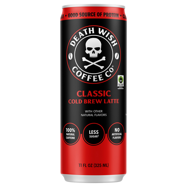 Death Wish Premium Original Latte Cold Brew Coffee