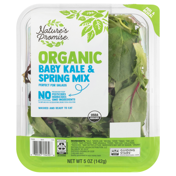Nature's Promise Organic Spring Mix & Baby Kale