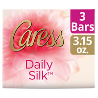 Caress Daily Silk White Peach Orange Blossom Beauty Soap Bar - 3 ct