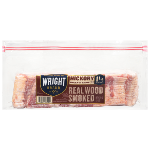 Wright Brand Hickory Smoked Thick Cut Bacon Sliced