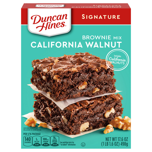 Duncan Hines Signature California Walnut Brownie Mix