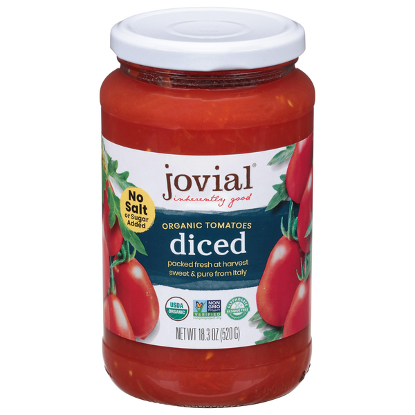 Save on jovial Tomatoes Diced Organic No Salt or Sugar Added Order