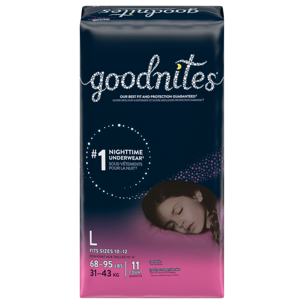 Save on GoodNites Girls L Nighttime Underwear 6895 lb Order Online