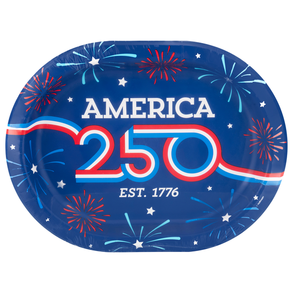 Smart Living Patriotic Oval Platters America 250