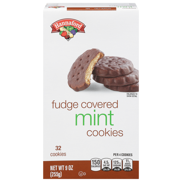 Hannaford Fudge Covered Mint Cookies - 32 ct