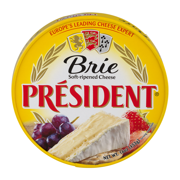 President Soft Ripened Brie Cheese Wheel