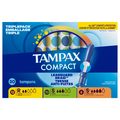 Tampax Compact Regular/Super/Super Plus Unscented Tampons