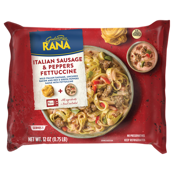 Giovanni Rana Meal Kit Italian Sausage & Peppers Fettuccine Fresh