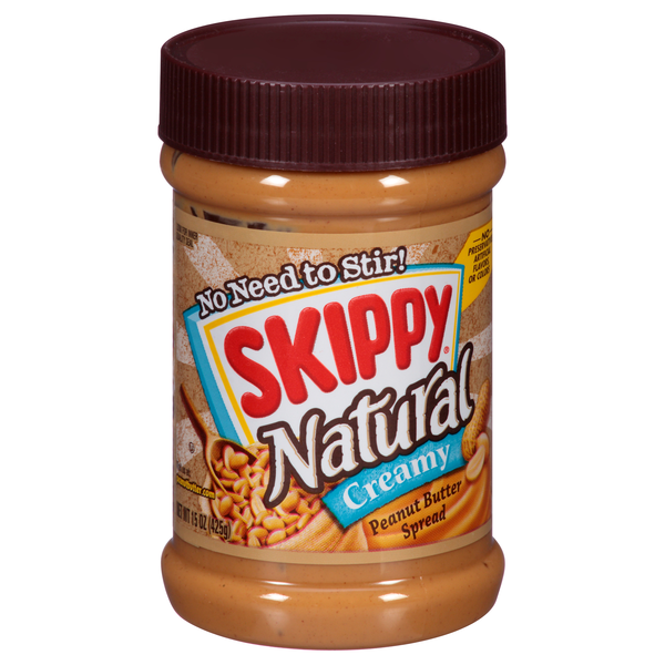 Skippy Natural Creamy Peanut Butter Spread