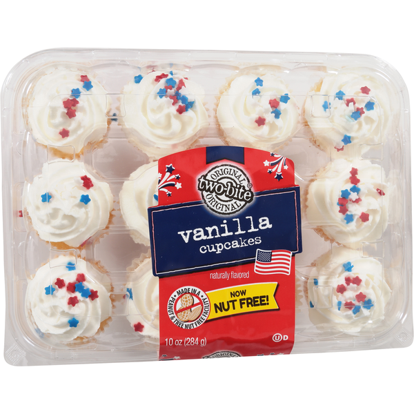two-bite Patriotic Vanilla Mini Cupcakes - 12 ct