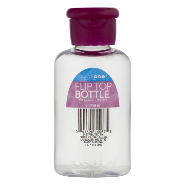 CareOne Travel Size Clear Bottle