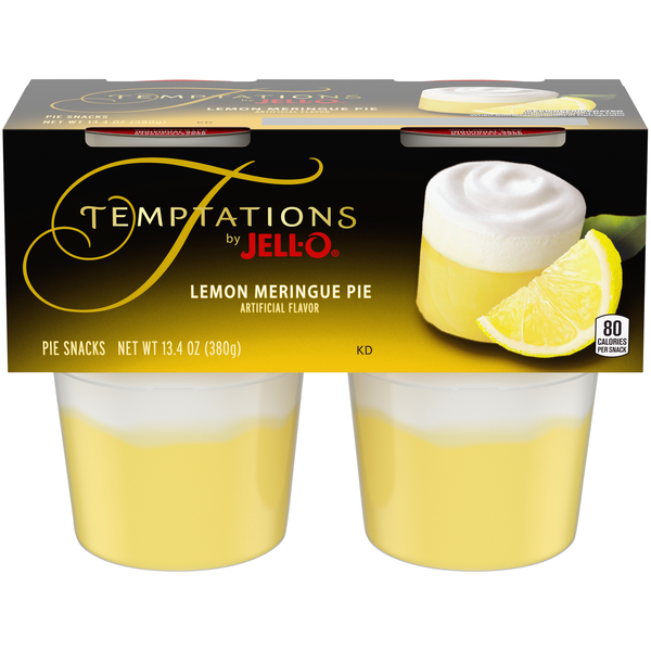 Jell-O Temptations Lemon Meringue Pie Snack Cups - 4 ct