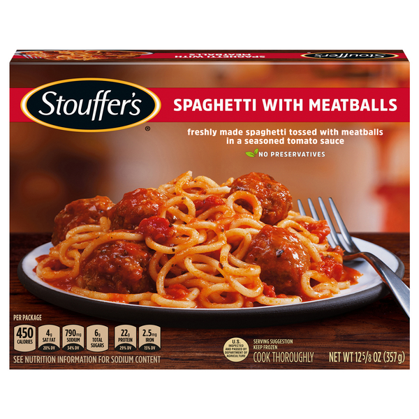 Save on Stouffer's Spaghetti with Meatballs Order Online Delivery Giant