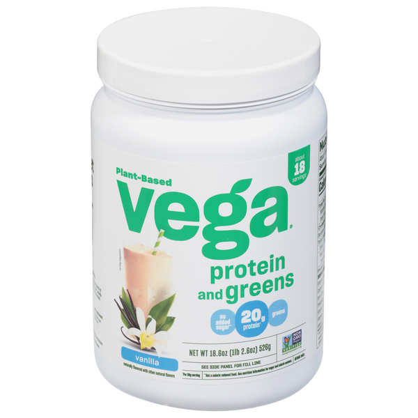 Save on Vega PlantBased Protein & Greens Vanilla Order Online Delivery