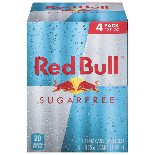 Red Bull Sugar Free Energy Drink - 4 pk