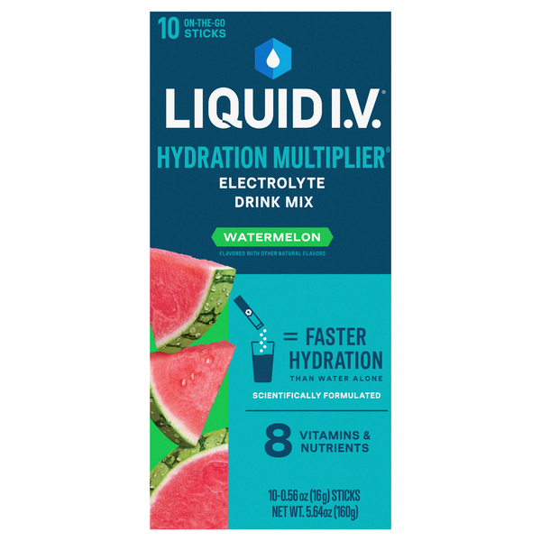 Liquid I.V. Watermelon Electrolyte Drink Mix Sticks - 10 ct