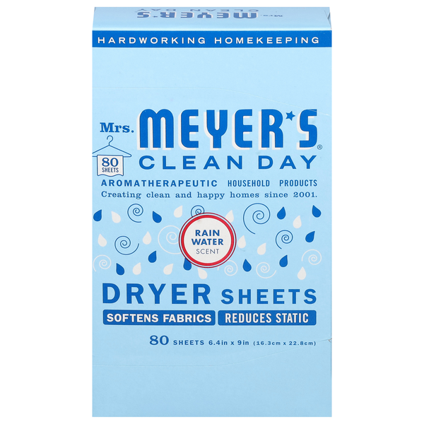Mrs. Meyer's Clean Day Rain Water Scent Dryer Sheets