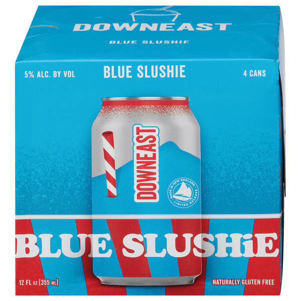 Save on Downeast Blue Slushie Beer Gluten Free 4 pk Order Online