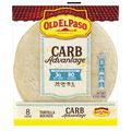Old El Paso Carb Advantage Soft Tortilla Rounds - 8 ct