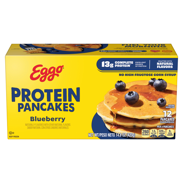 Eggo Blueberry Protein Pancakes - 8 ct Frozen