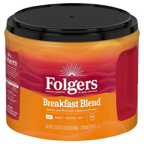 Folgers Breakfast Blend Mild Roast Ground Coffee