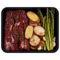 Hannaford Seasoned Steak Asparagus & Potatoes Grill Kit
