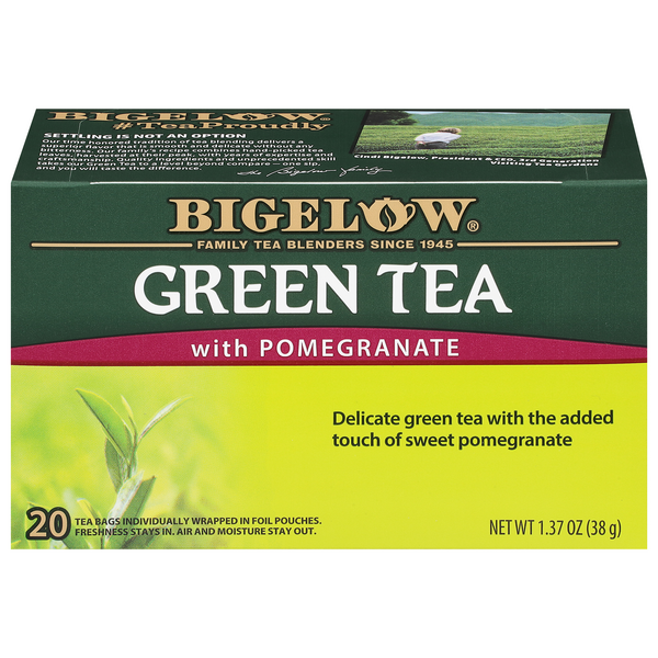 Bigelow Green Tea Bags with Pomegranate