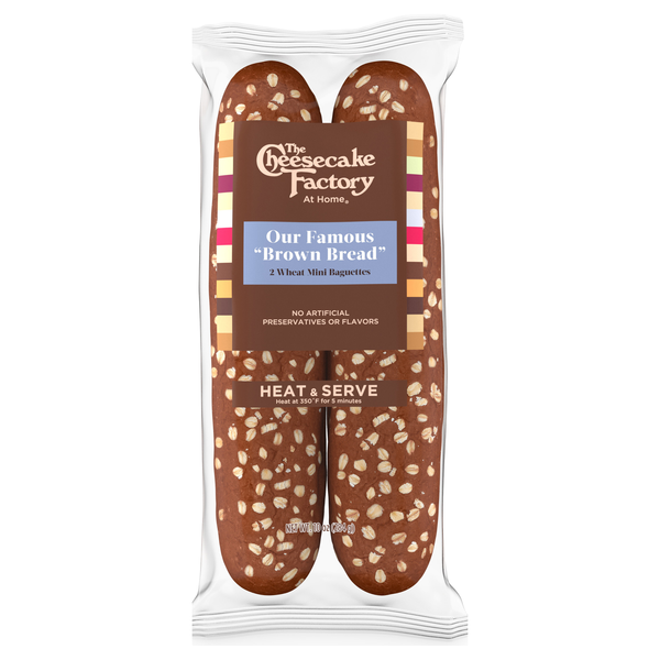 The Cheesecake Factory Brown Bread Wheat Mini Baguettes - 2 ct