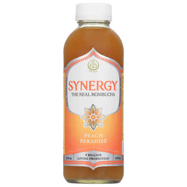 GT's Synergy Peach Paradise Raw Kombucha