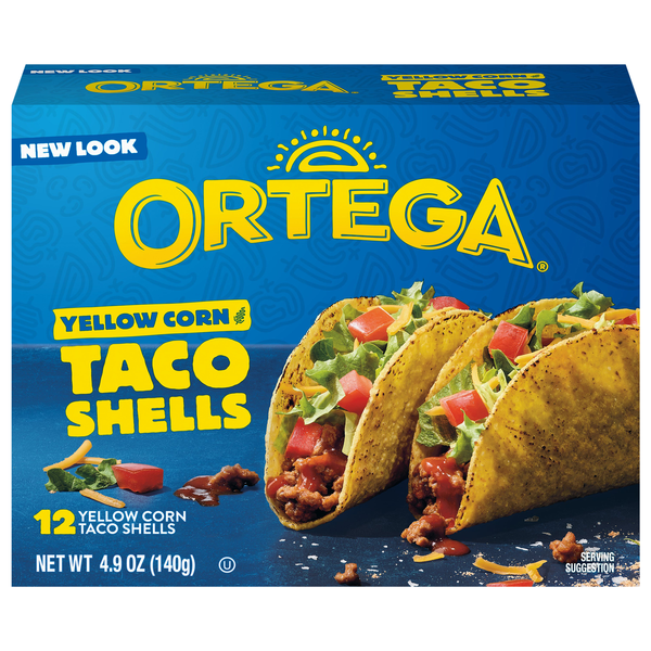 Ortega Yellow Corn Hard Taco Shells - 12 ct