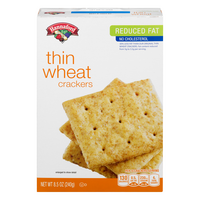 Hannaford Reduced Fat Thin Whole Grain Wheat Crackers