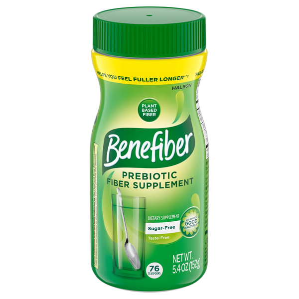 Benefiber Sugar & Taste Free Daily Prebiotic Fiber Supplement Powder