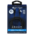 Dyno Charge USB-C to USB-C Braided Fast Charge & Sync Cable 10ft Black