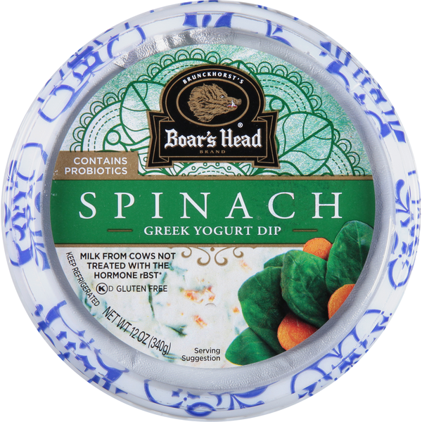 Boar's Head Gluten Free Spinach Greek Yogurt Dip
