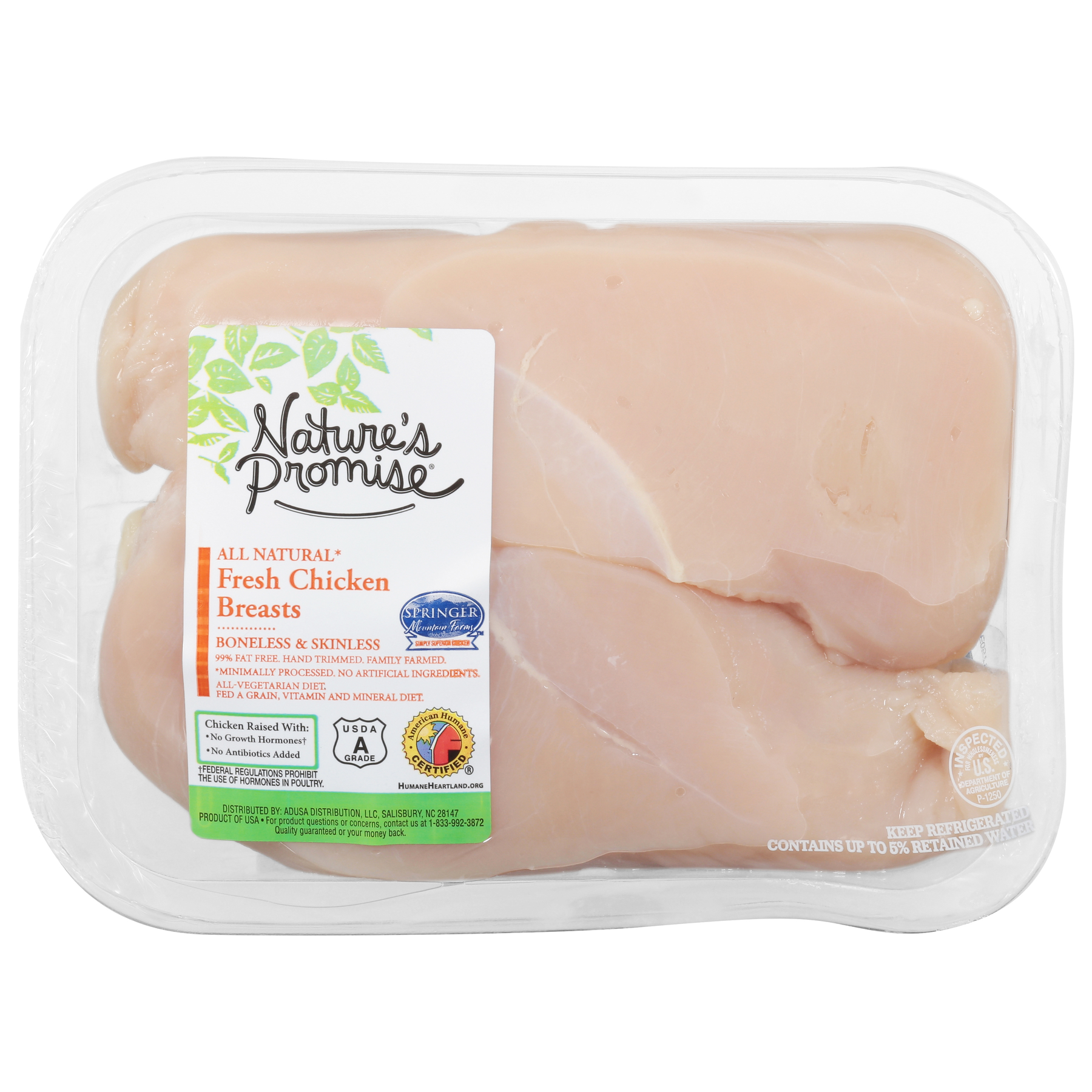 Nature's Promise Nature's Promise Natural Boneless Skinless Chicken Breasts Fresh