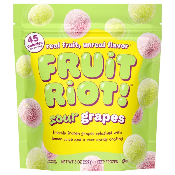 Fruit Riot Sour Grapes Candy Frozen