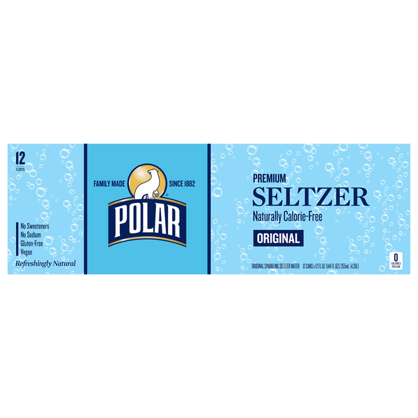 Polar 100% Natural Original Seltzer - 12 pk