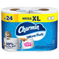 Charmin Ultra Soft Mega XL Roll 2-Ply Toilet Paper Unscented - 4 ct