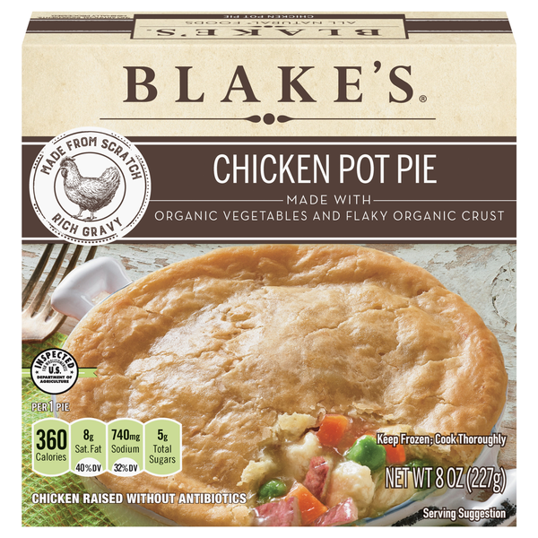 Blake's Chicken Pot Pie Organic Frozen Meal