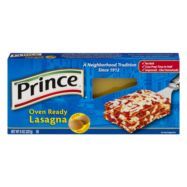 Prince Oven Ready No Boil Lasagna Pasta