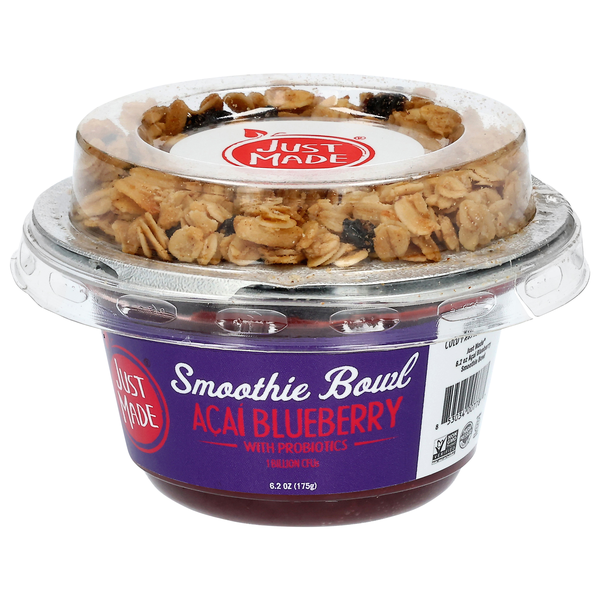 Just Made Acai Blueberry Smoothie Bowl & Granola Refrigerated